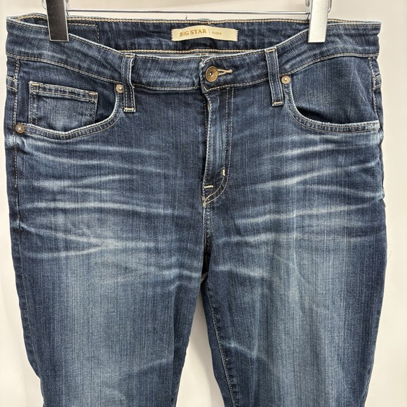 Big Star Jeans Womens 29 Maddie Crop Stretch Midrise Western Rodeo Cowgirl #12G - Picture 2 of 7